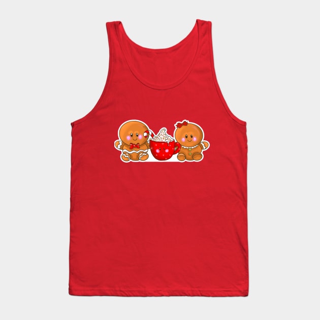 Gingerbread Cocoa Tank Top by Julie Townsend Studio